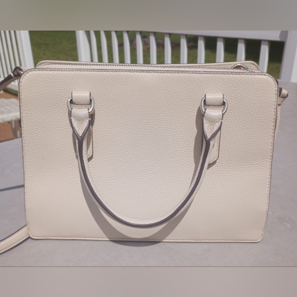SOLD Kate Spade Mulberry Street Lise Pebbled Leather Crossbody Satchel, Cream - Picture 5 of 15